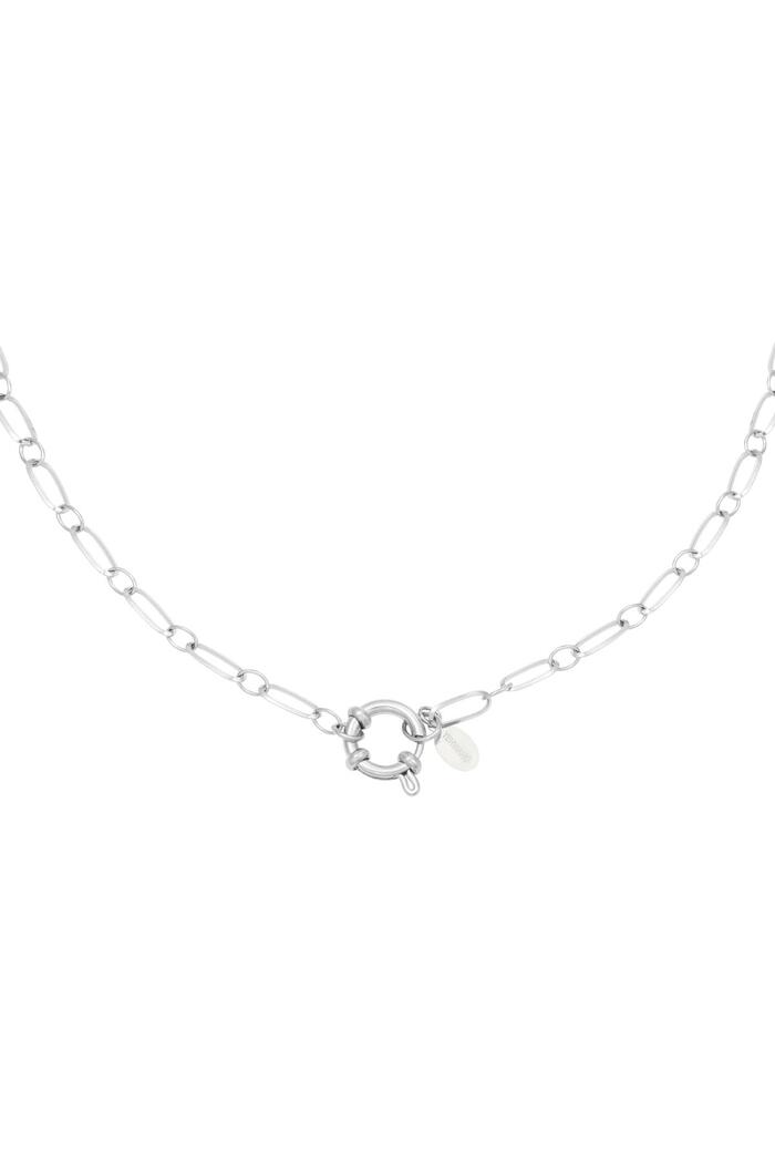 Collana Catena Cora Silver Stainless Steel 